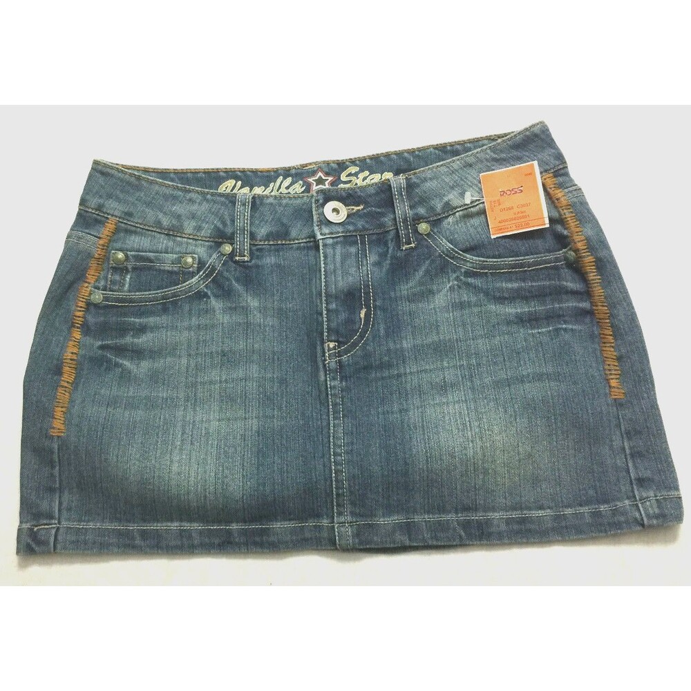 NWOT VANILLA STAR WOMENS JEANS SKIRT SIZE 5